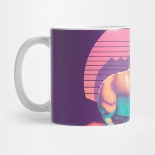 Vaporwave Corgi Mug